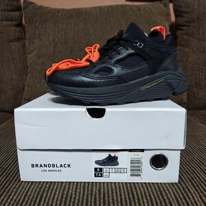 Brandblack Los Angeles Aura 421BB Sneakers in Black Orange Woman's Sz 7.5 New